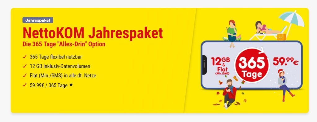 Nettokom Prepaid Jahrespaket